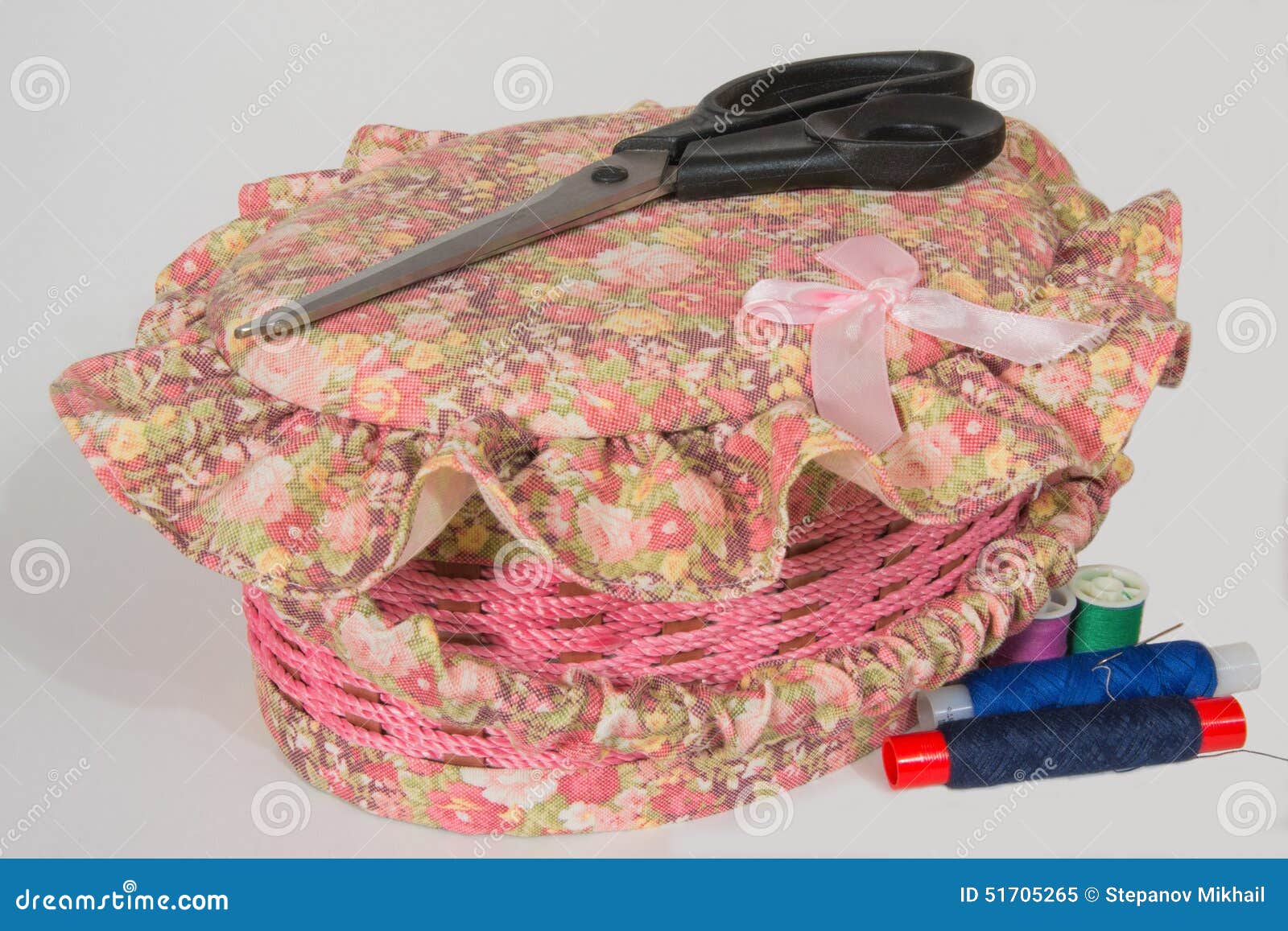 The Casket for Sewing Accessories Stock Image Image of container