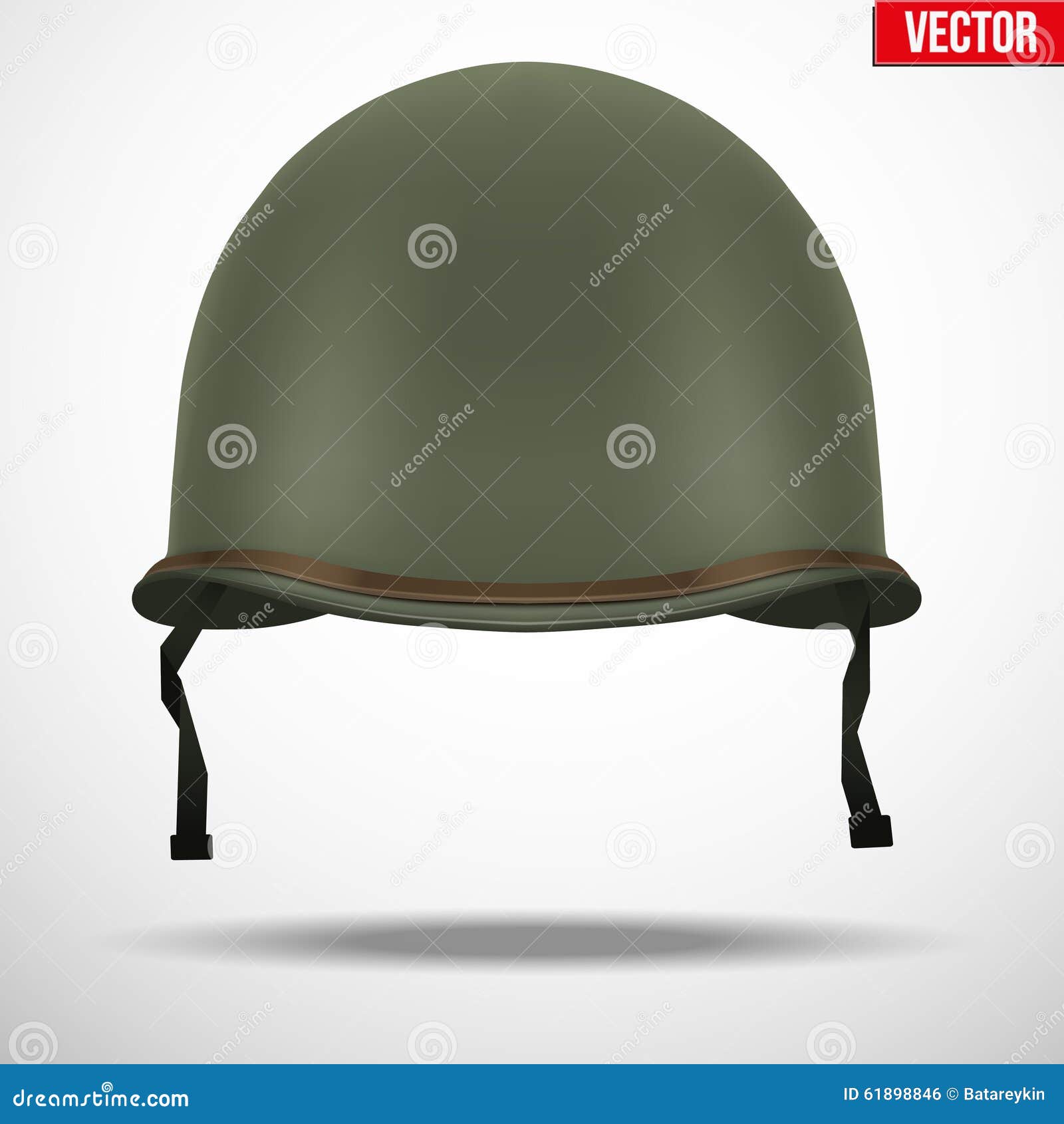 Casque Militaire M1 WWII Des USA Illustration de Vecteur