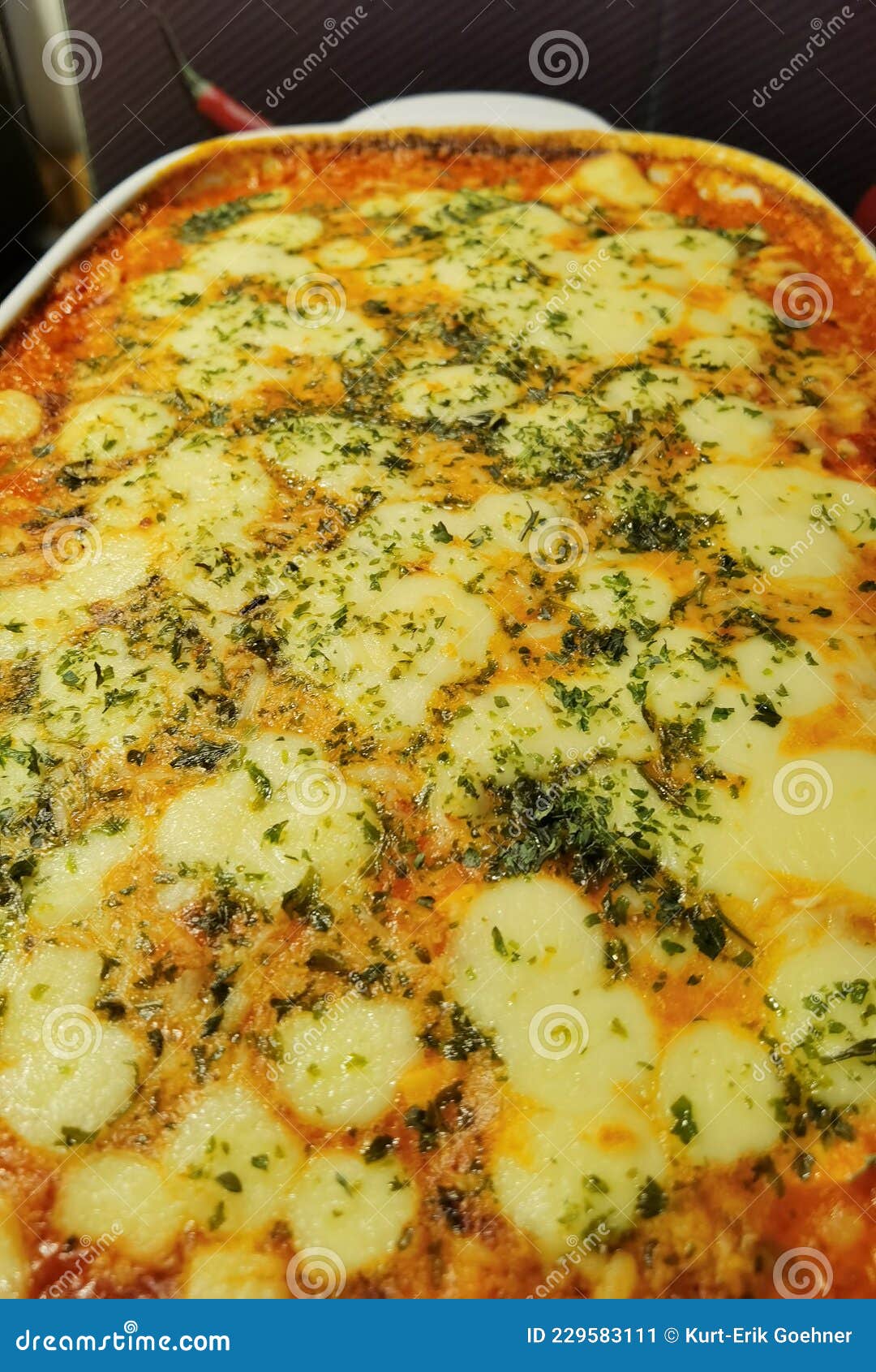Casserole Gratinated with Cheese Stock Image Image of produce, snack
