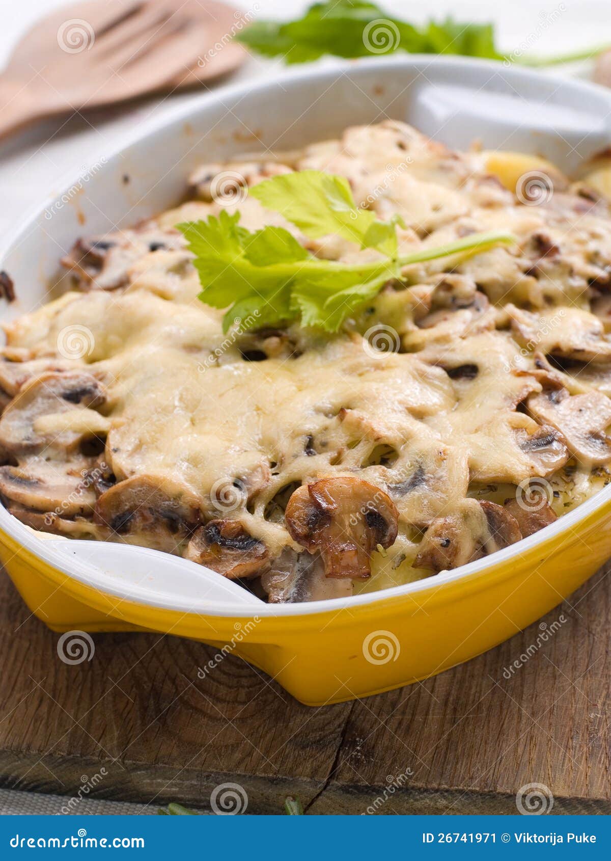 Casserole with Potato and Mushroom Stock Image Image of rosemary