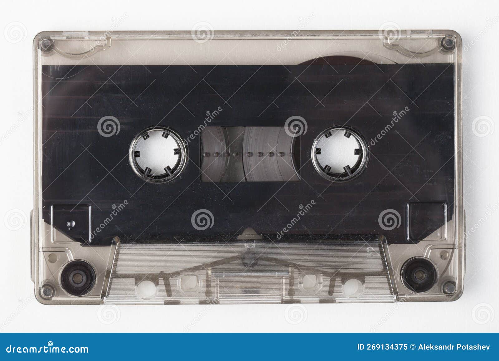 A Cassette with an Audio Recording.Old Audio Cassettes Stock Image