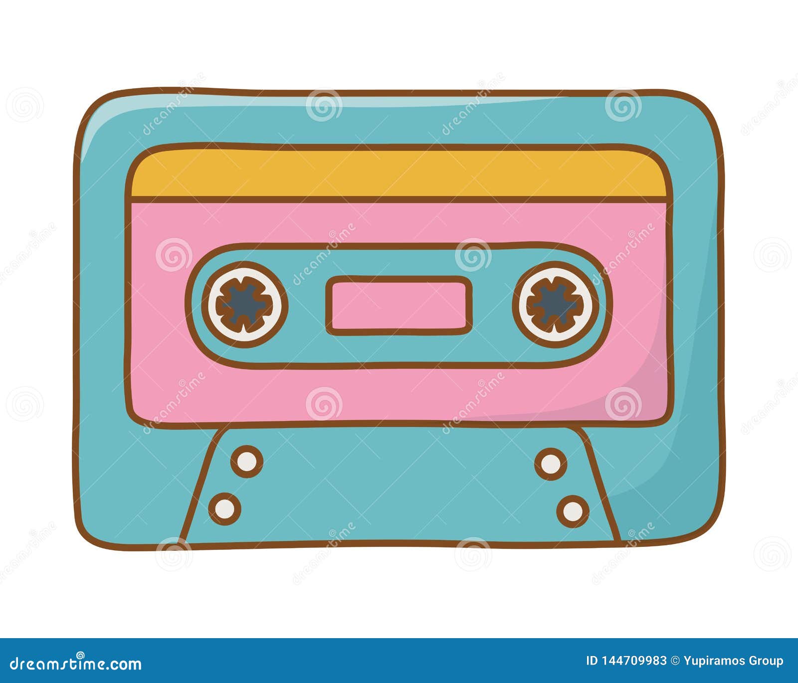 Cassette icon cartoon stock vector. Illustration of retro 144709983