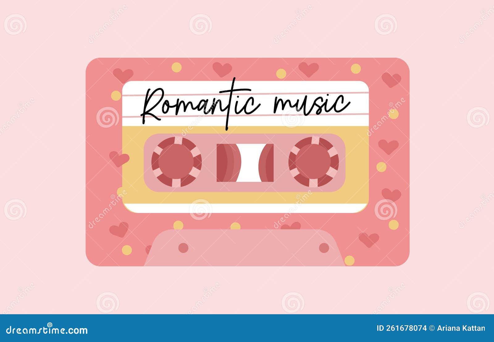 Cassette Rétro Romantique Mignonne Avec Musique De Danse Lente. élément De  Dessin Animé Y2k Pour Affiche Autocollante Illustration de Vecteur -  Illustration du heureux, medias: 261678074