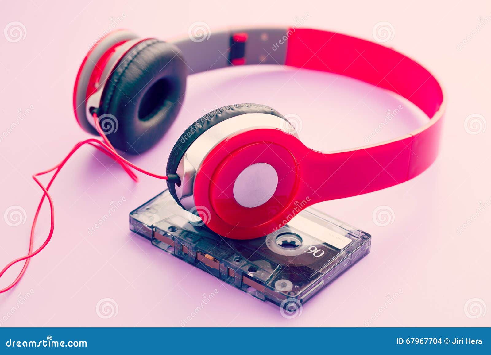 Cassette Tape and Headphones Stock Photo Image of frequency, play