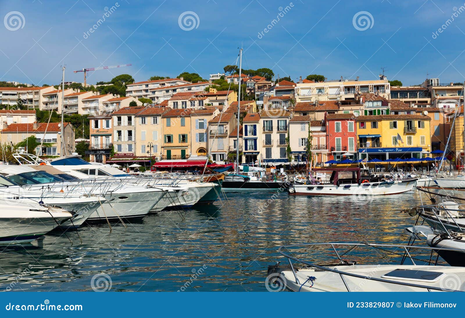 Cassis, France - September 27, 2021: Boats and Yahts in the Old Port of ...