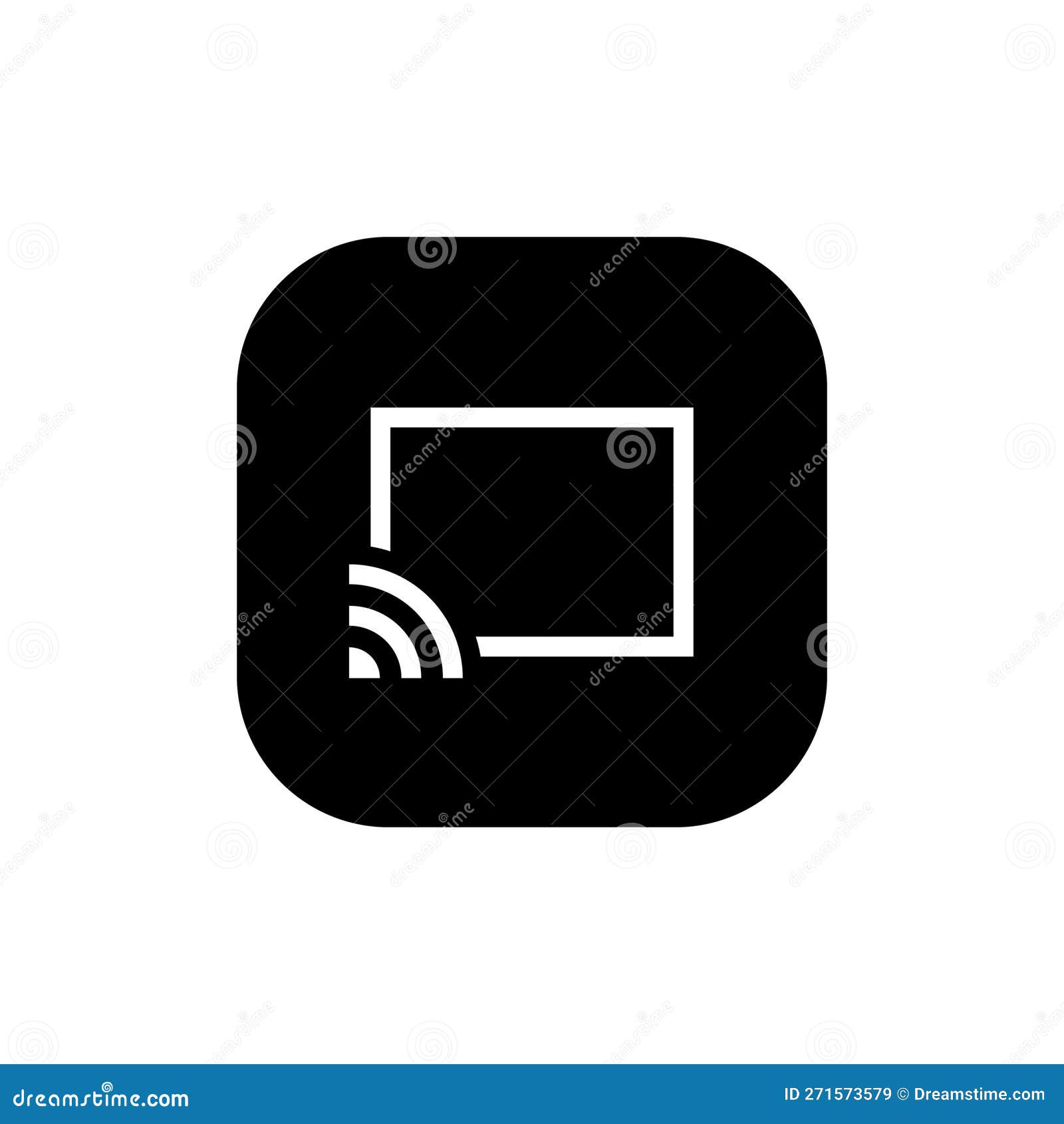 cast, chromecast icon . screencast concept