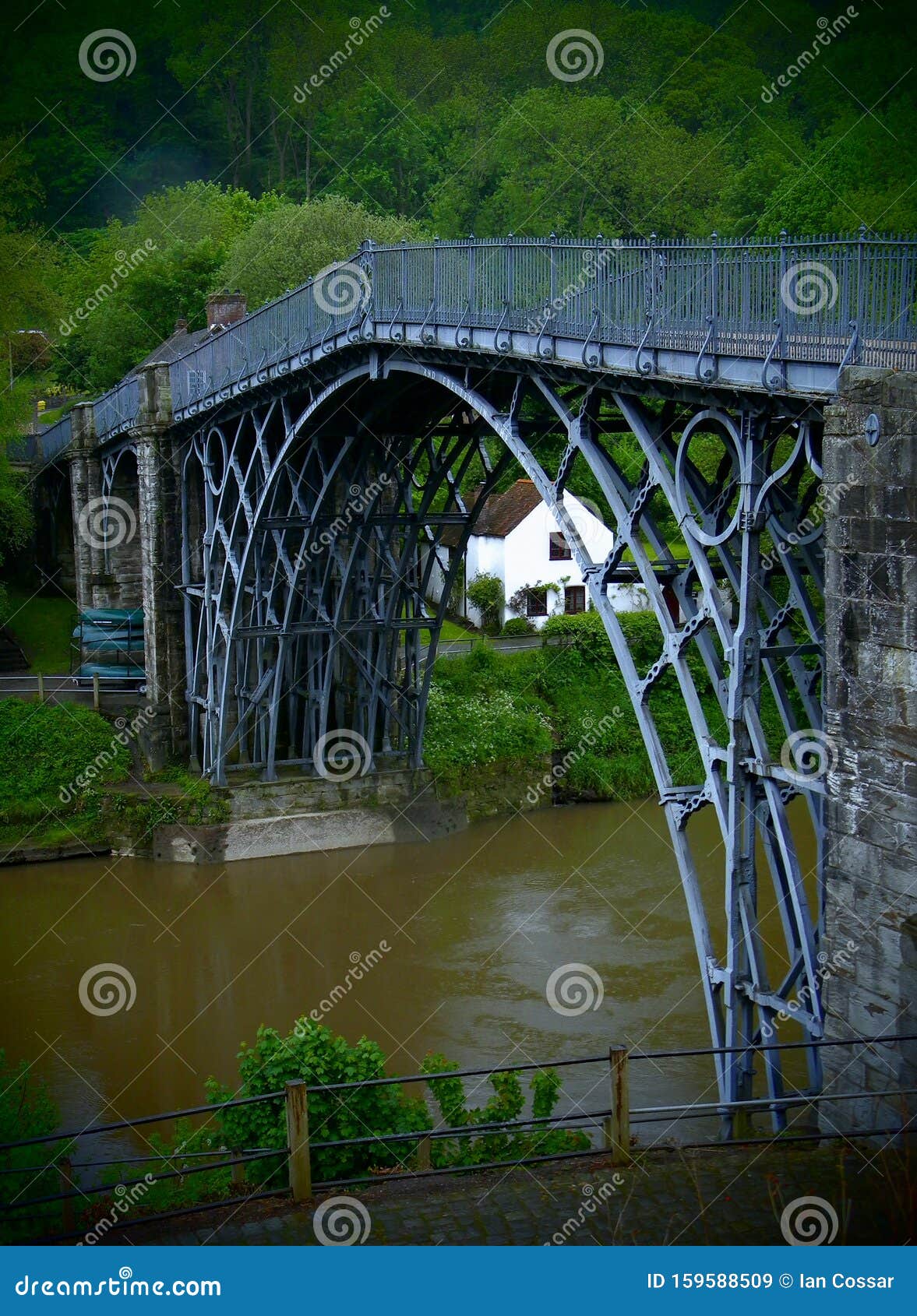 Cast Iron Bridge Ironbridge Gorge Stock Image Image Of Gorge Worlds