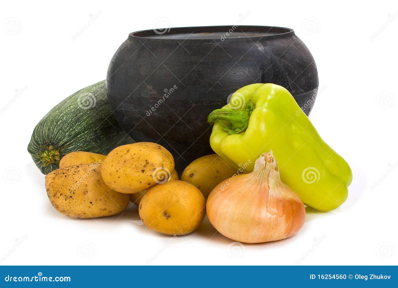 Cast Iron Pot and Vegetables Stock Photo Image of cooking, fashioned