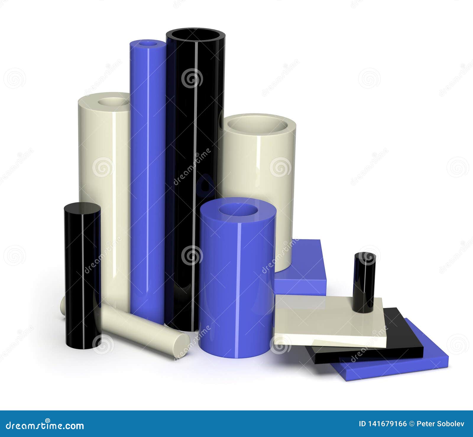 Cast nylon samples stock photo. Image of nylon, shapes 141679166