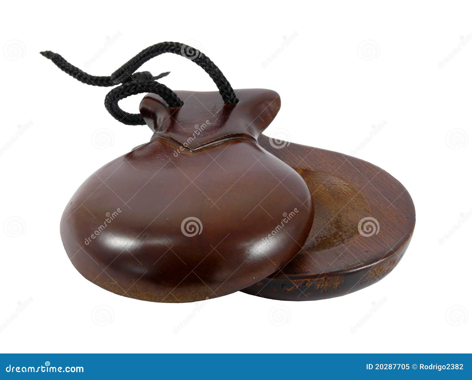 castanets on a white background