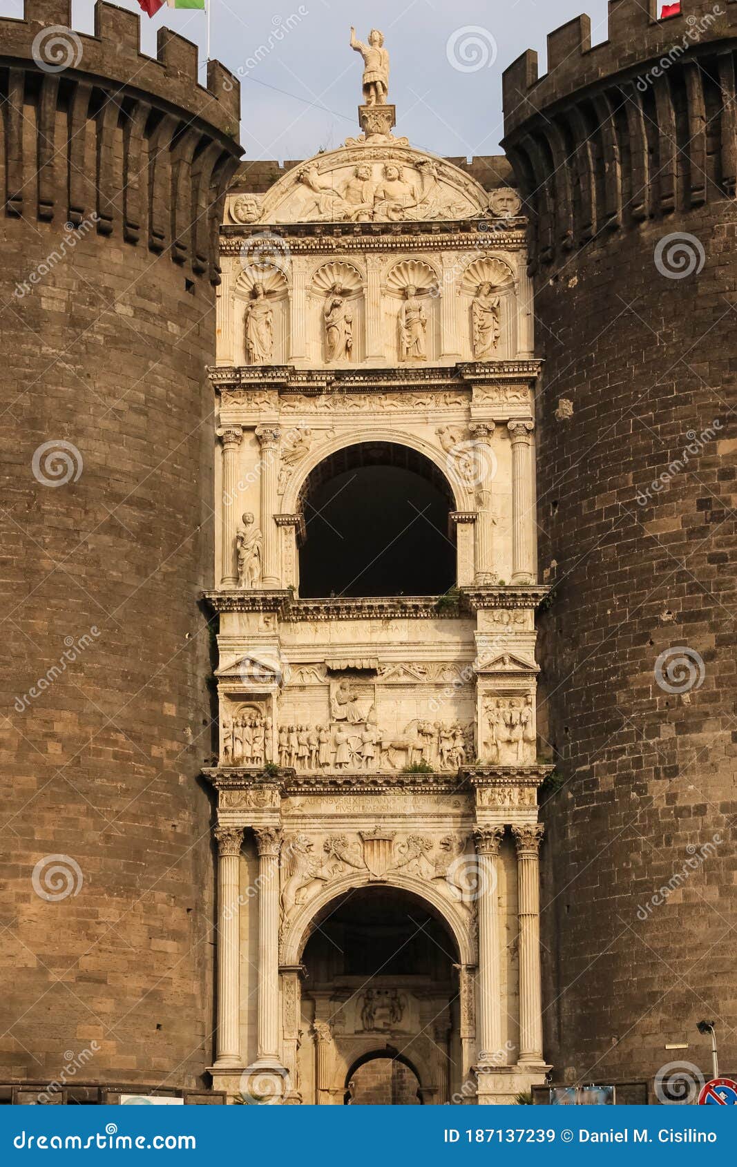 castel nuovo. naples. italy