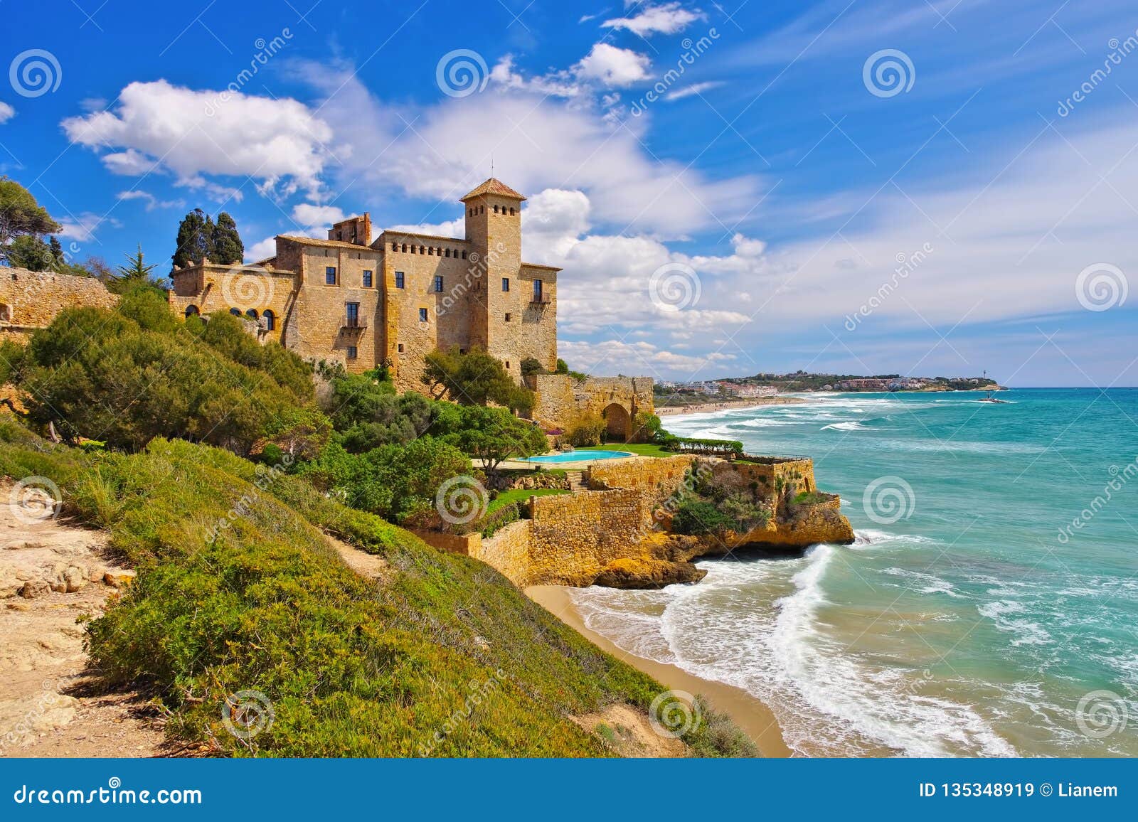 castell de tamarit near tarragona, costa dorada