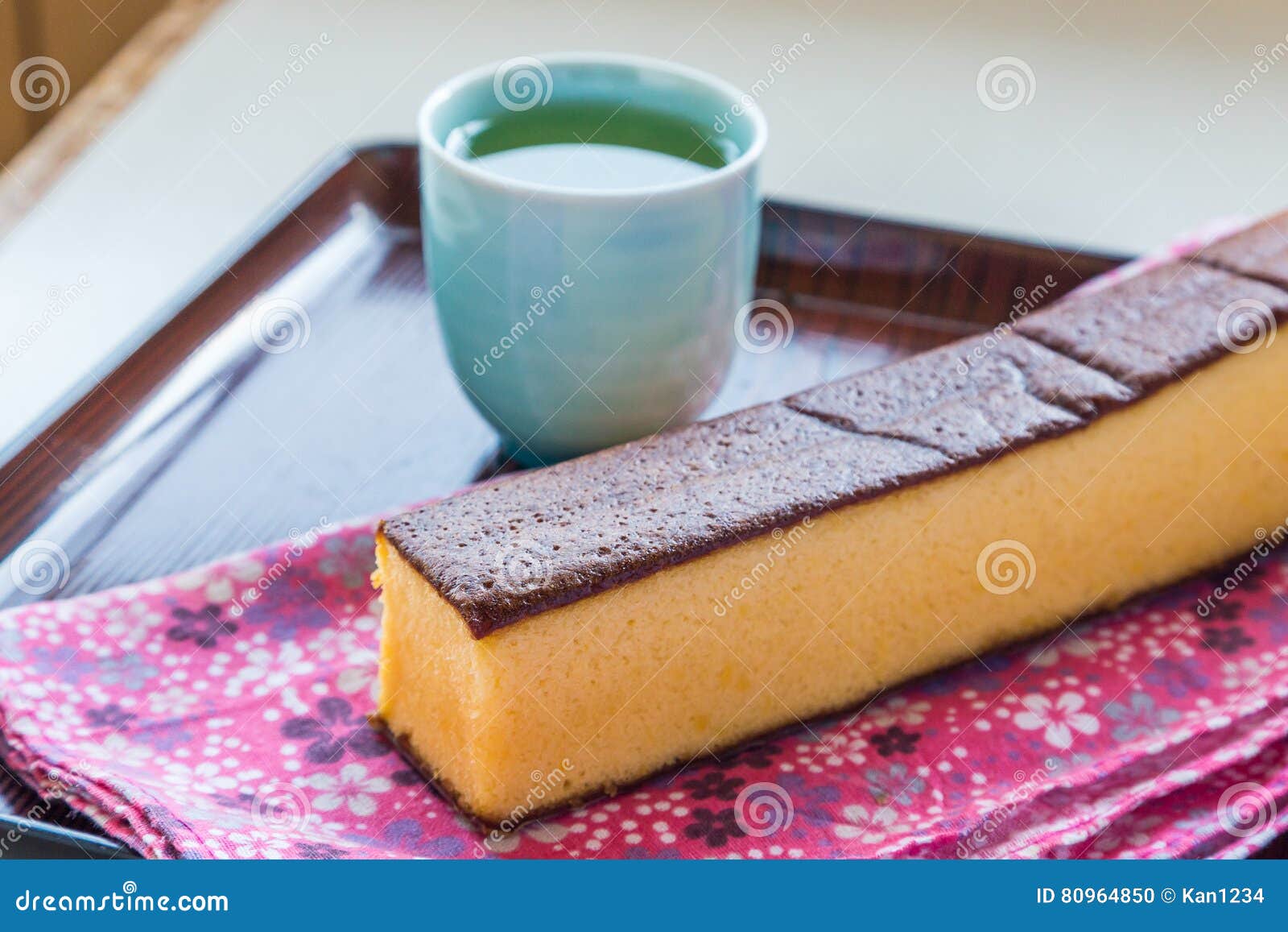 Castella Traditional Japanese Sponge Cake In Nagasaki Stock