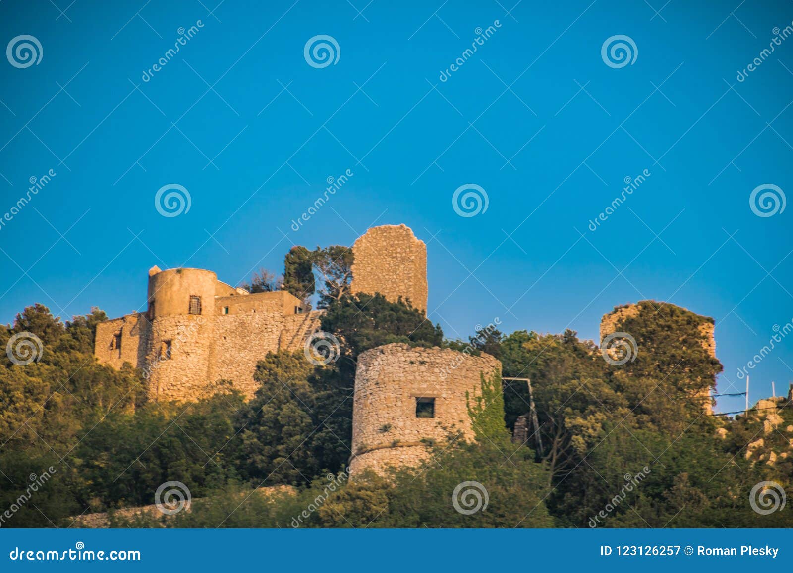 castello barbarossa on the island of capri, italy