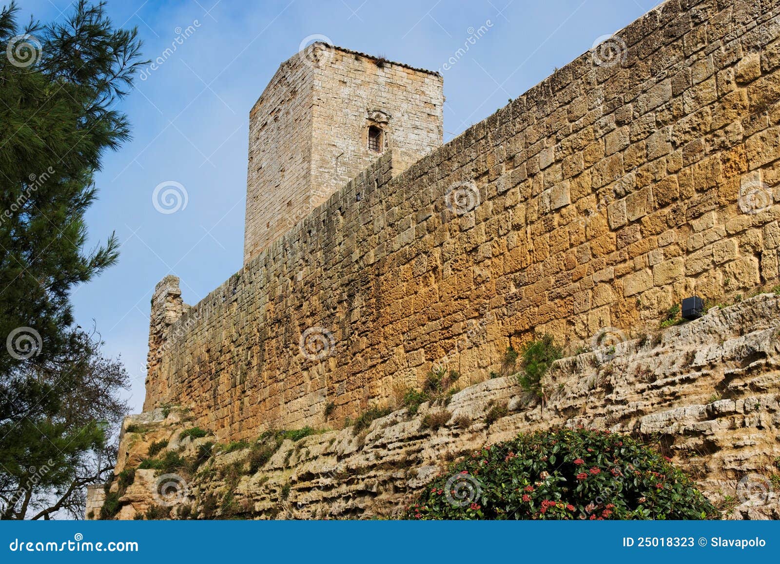 castello di lombardia medieval castle in enna, sic