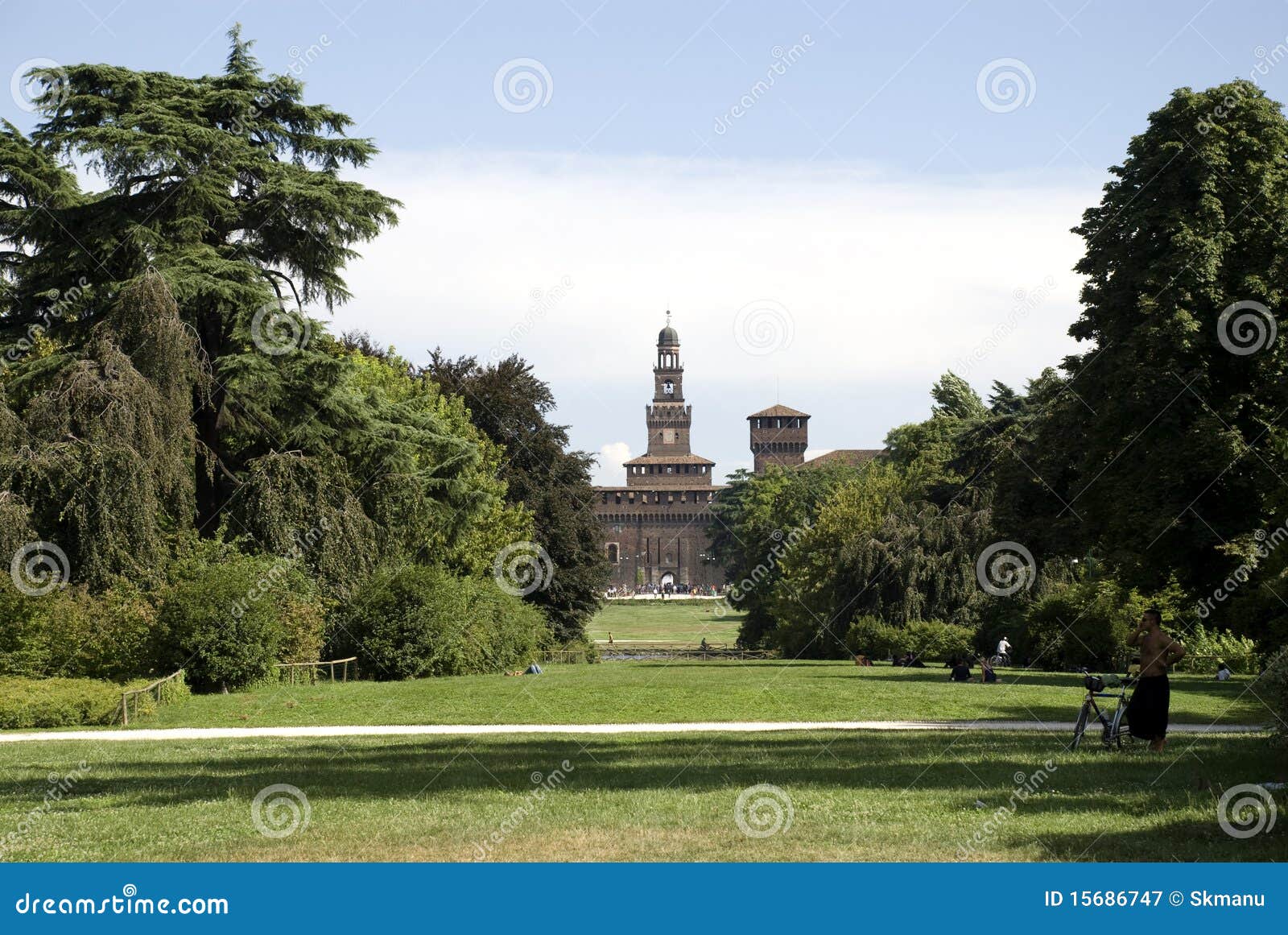 Castello Sforzesco stock image. Image of castello, lombardia - 15686747