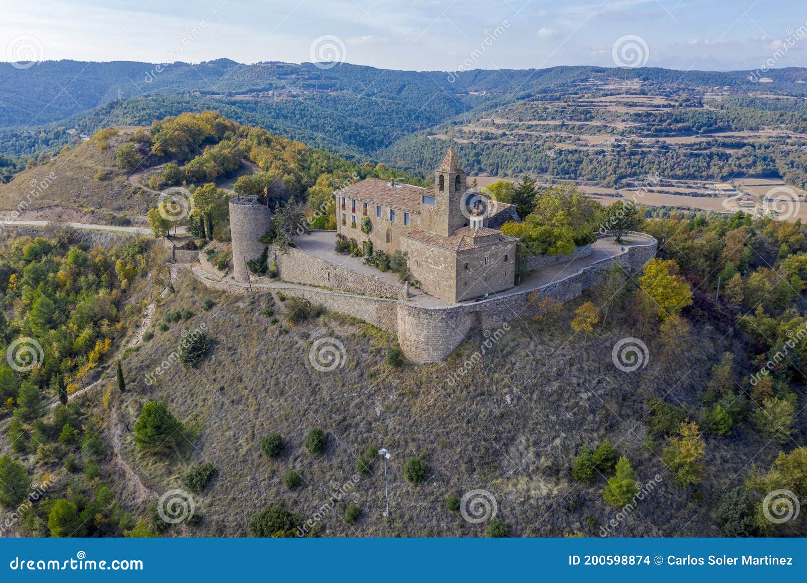 castellvell medieval castle in solsona.  catalonia spain