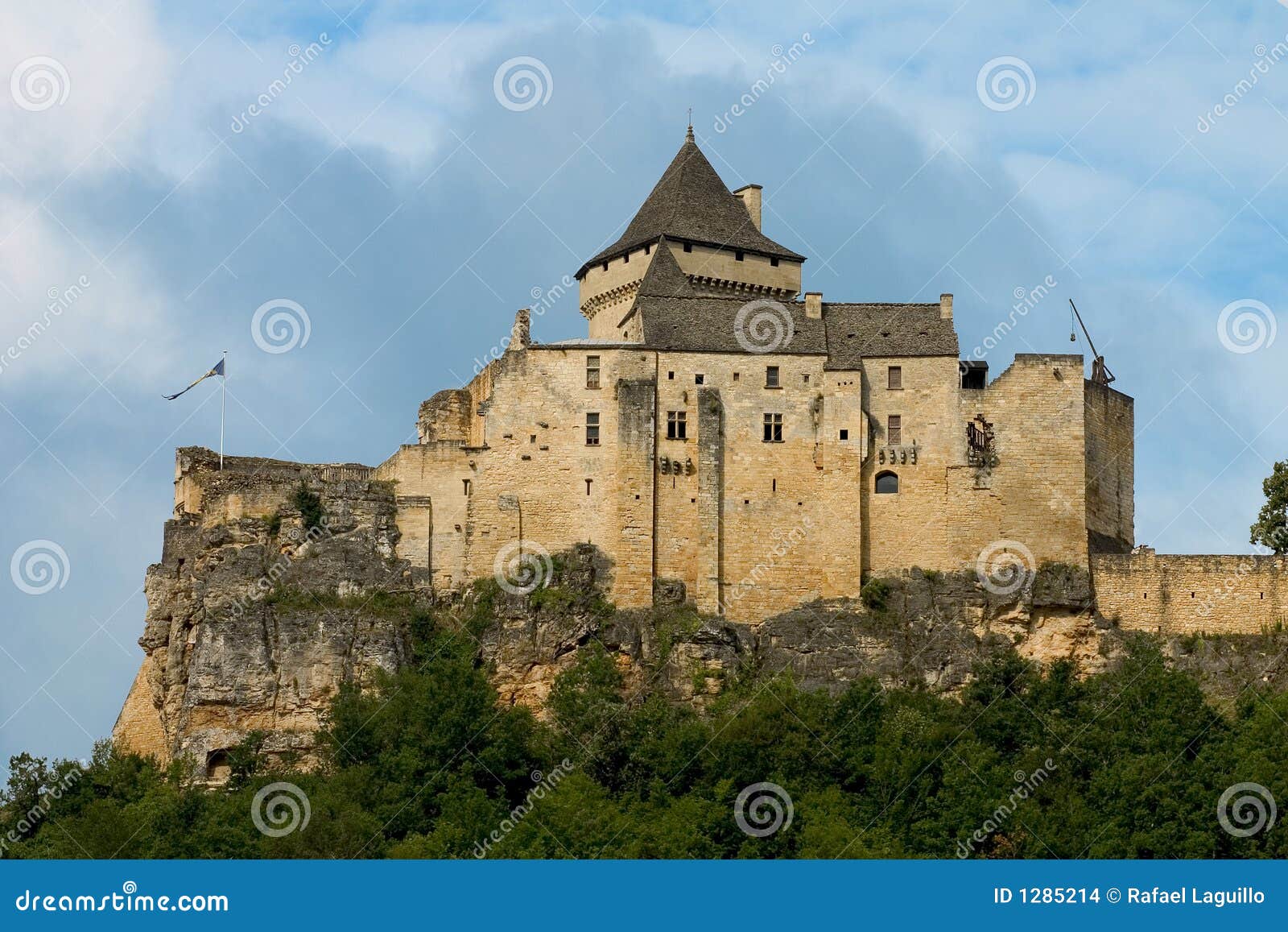 Castelnaudslott france. France för dordogne för aquitaine castelnaudslott perigord