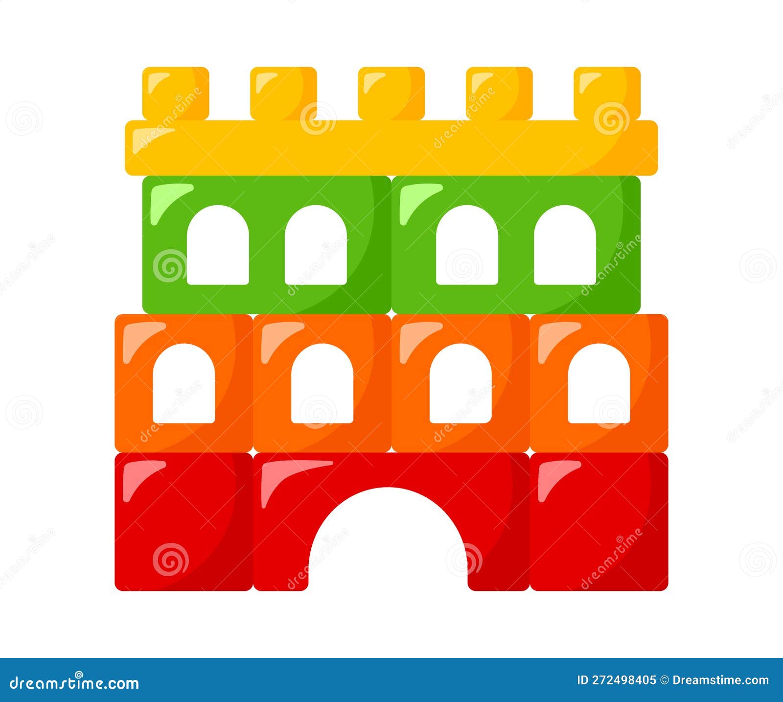 Castelo Infantis Bloco De Brinquedos Construindo Ilustração De Pintura  Infantil Multicolorida Imagem de Stock - Ilustração de fofofo,  aprendizagem: 272498405