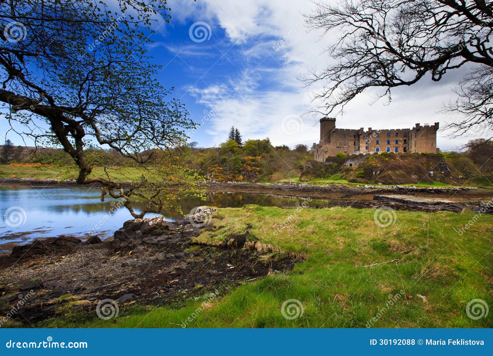 Castillo De Dunvegan, Isla De Skye Foto de archivo editorial Imagen