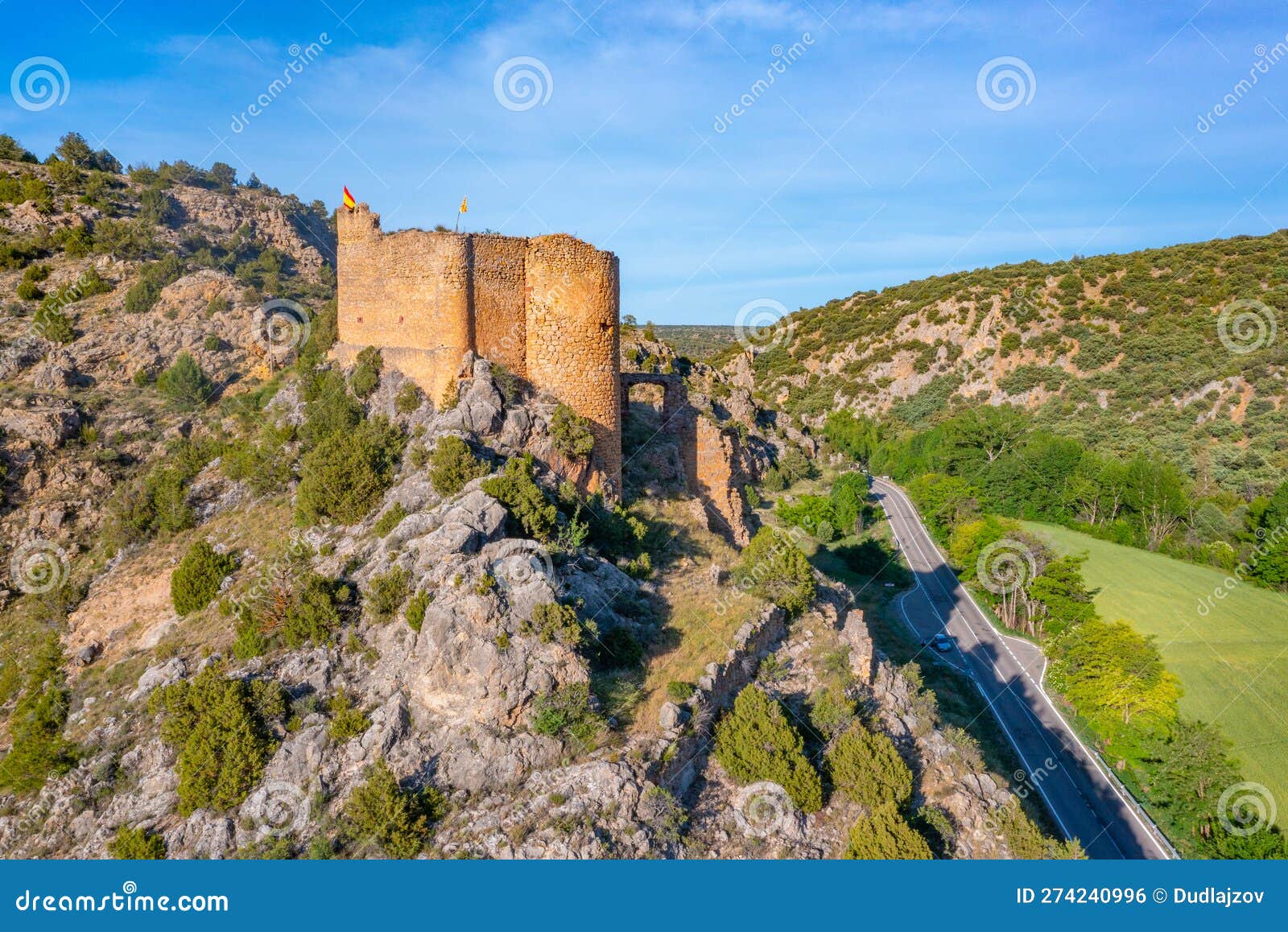 castillo de santa croche near albarracin in spain