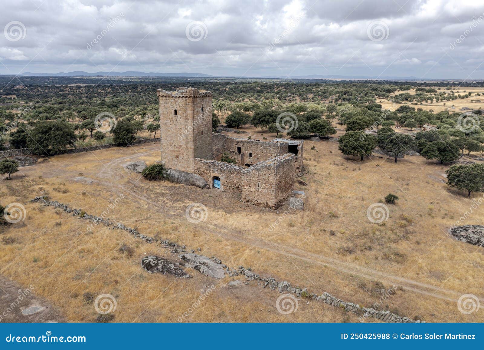 castillo del cachorro located north of the salor river and southwest of the town of torreorgaz, province of caceres extremadura,