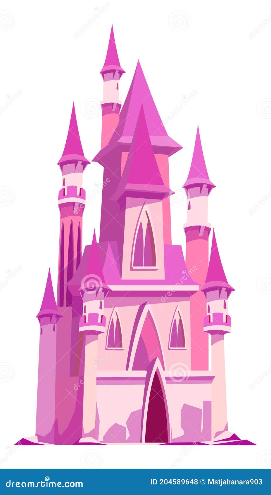 Castillo Rosa Para Hada Princesa Dibujos Animados Vector Ilustración del Vector - Ilustración de fino, vendimia: 204589648 Castillo Rosa Para Hada Princesa Dibujos Animados Vector Ilustración del Vector - Ilustración de fino, vendimia: 204589648