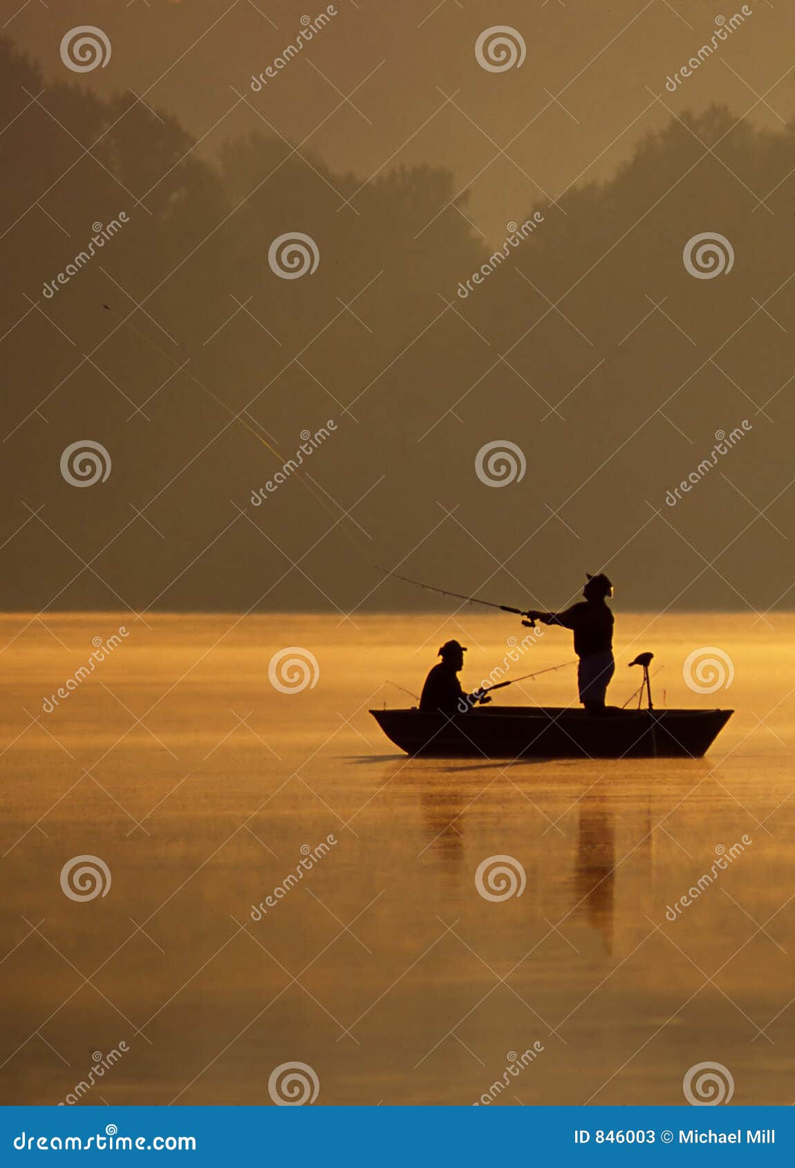 Casting for Fish stock image. Image of morning, mist, angling - 846003
