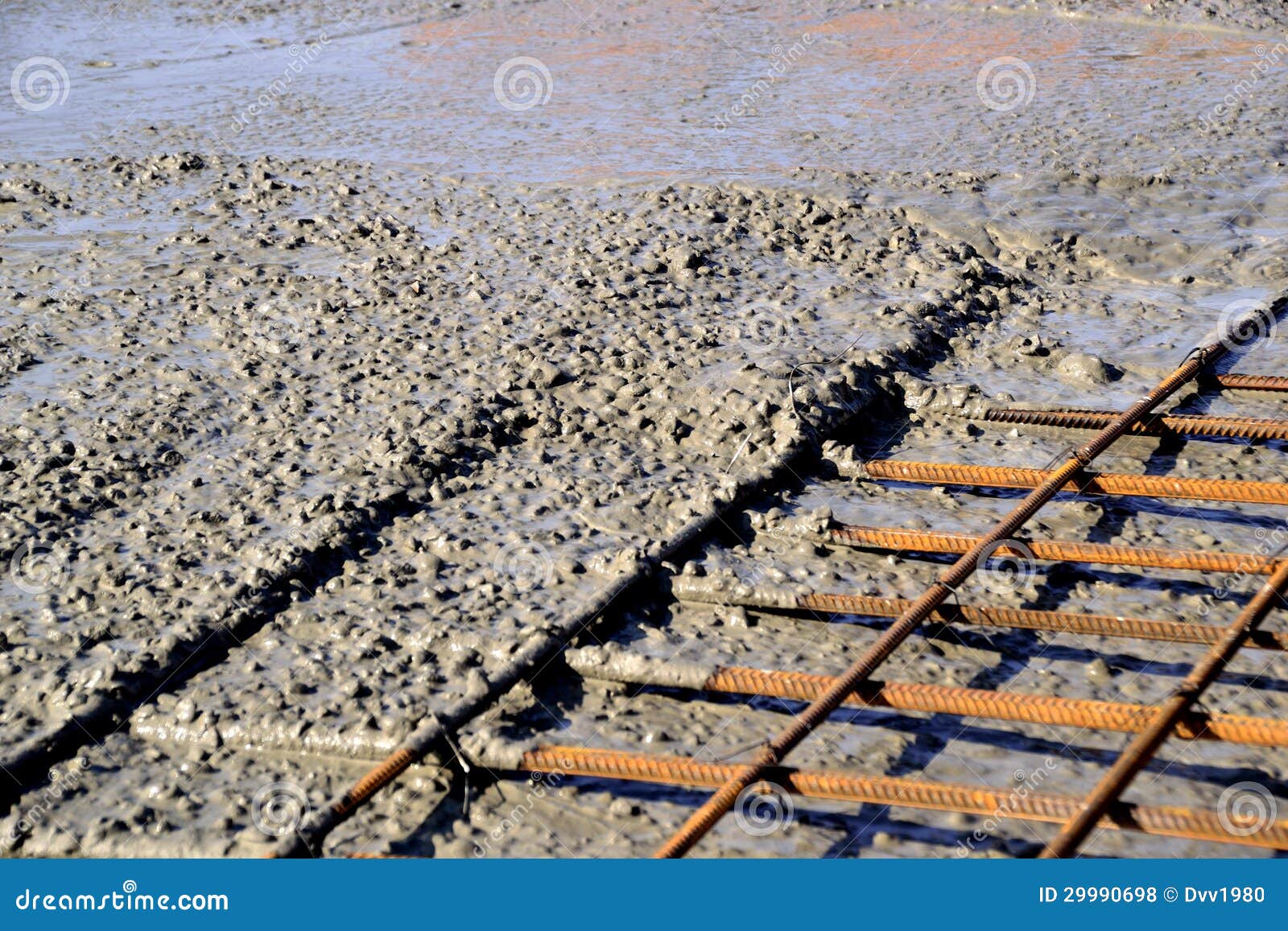 Casting of the Concrete Floors Stock Photo Image of structure, concrete 29990698