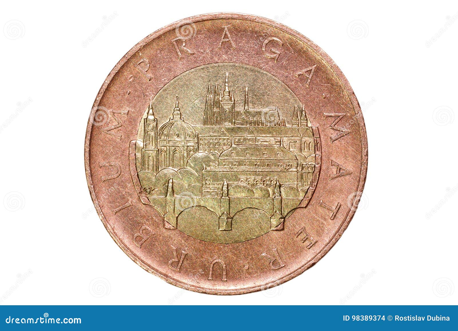 五十个捷克冠捷克的货币硬币的宏观照片布拉格和查理大桥和布拉格Castl看法库存照片- 图片包括有更改, 城堡: 98389374