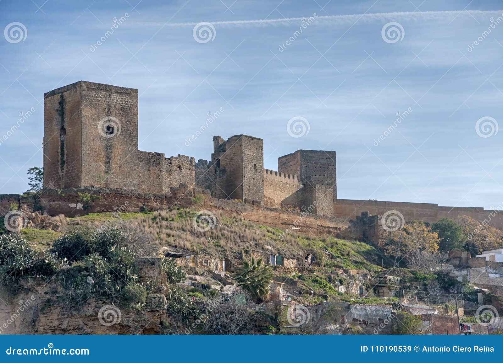 the castle of alcal de guadaira in the province of seville, andalusia