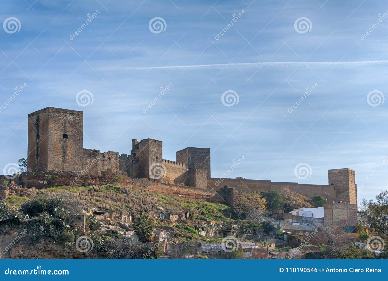 the castle of alcal de guadaira in the province of seville, andalusia