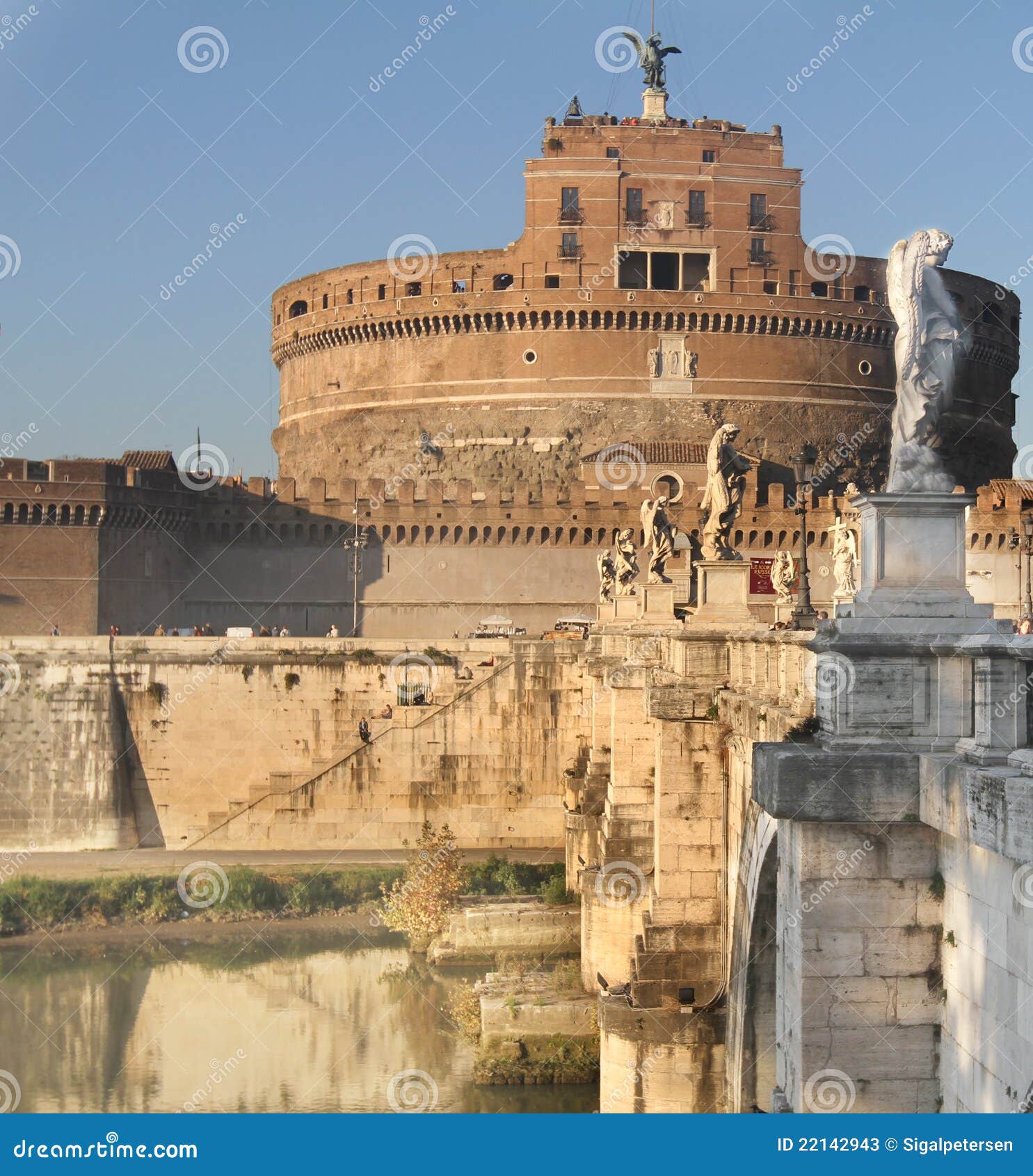 Castle of Angels stock image. Image of european, canal 22142943