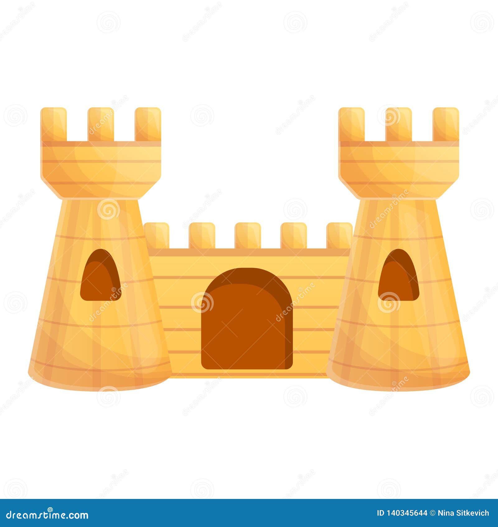 Castle Aquarium Icon, Cartoon Style Stock Vector Illustration of life