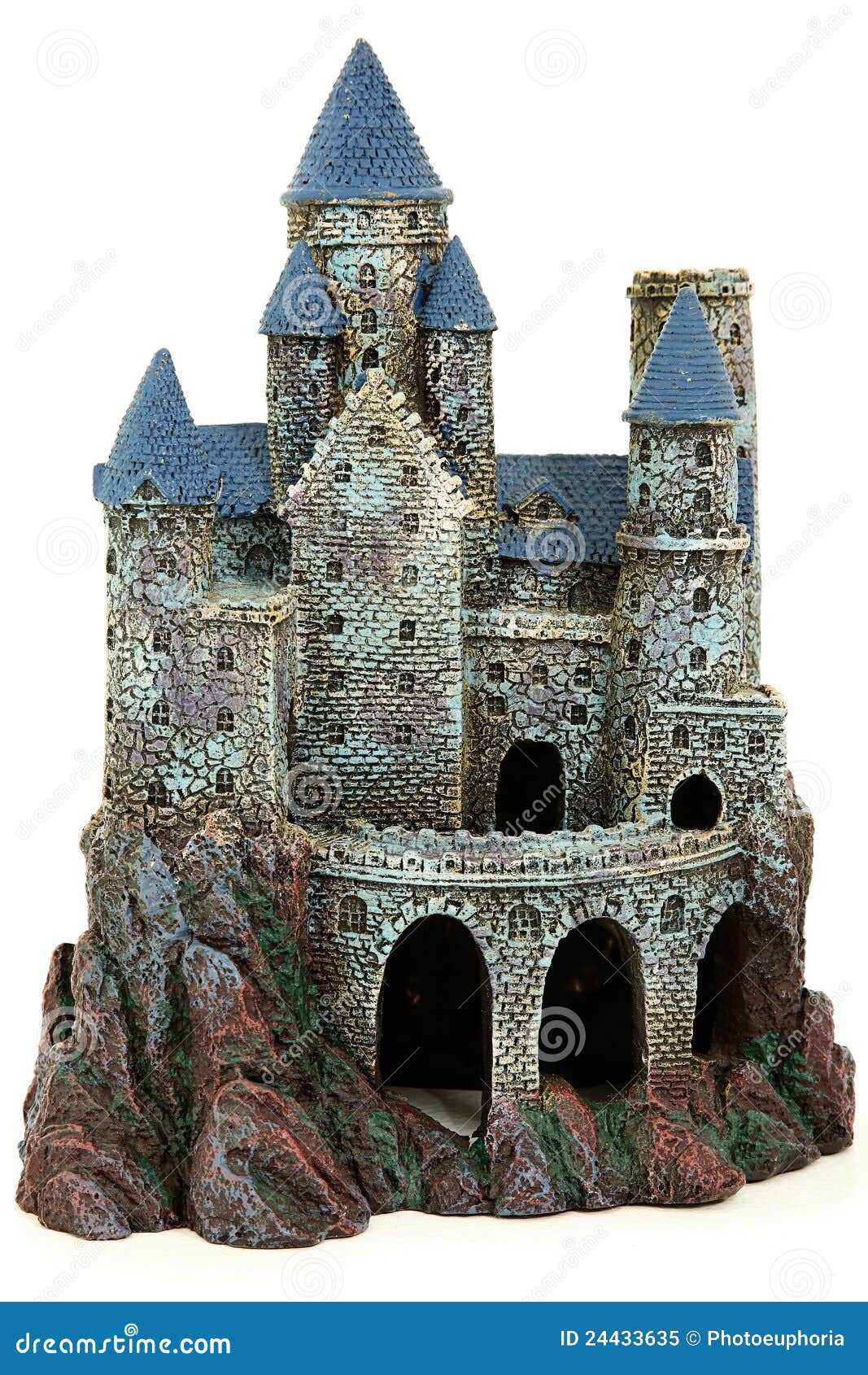 Castle Aquarium Ornament Royalty Free Stock Photo Image 