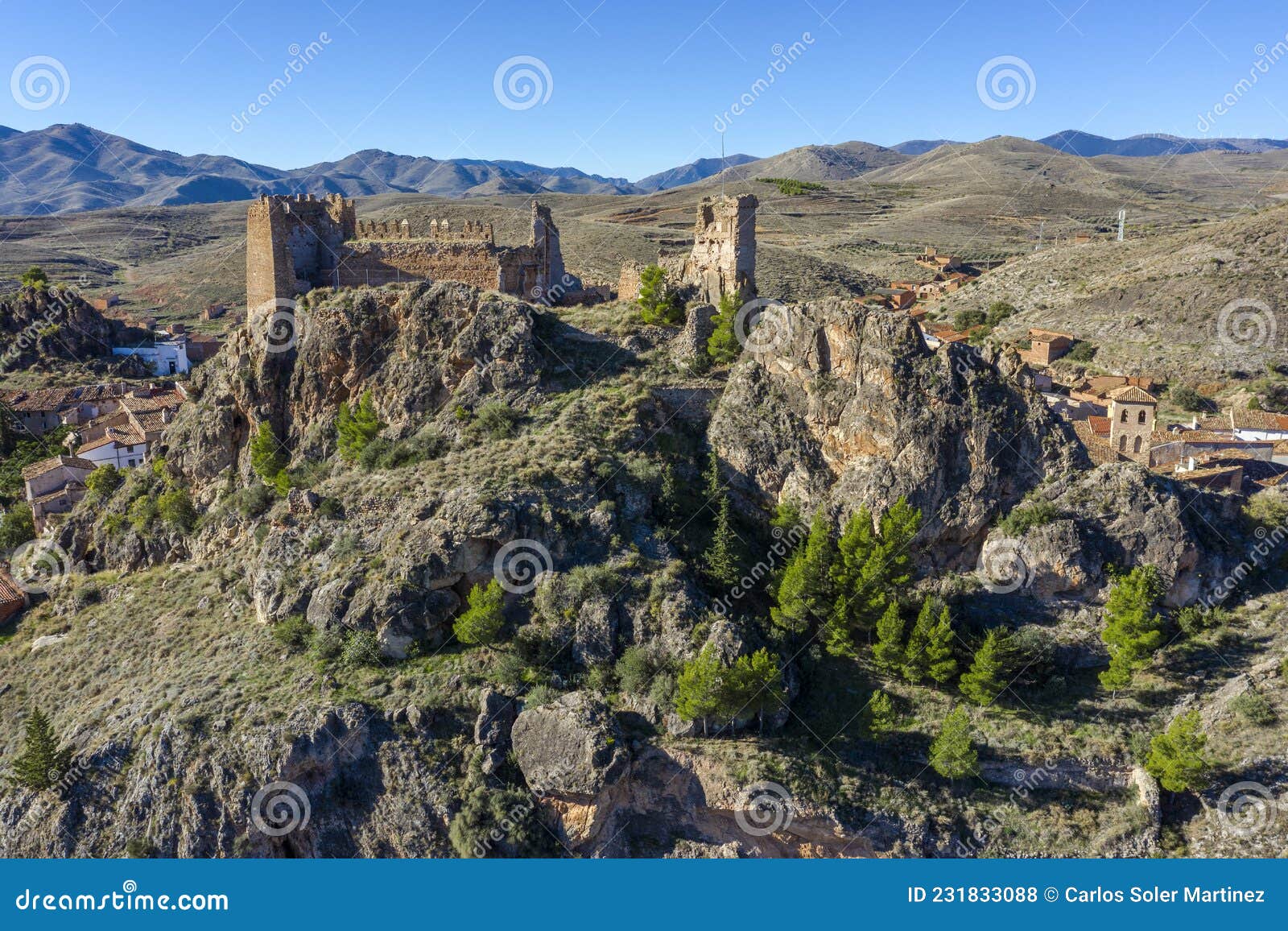 castle of arandiga, region of calatayud zaragoza spain
