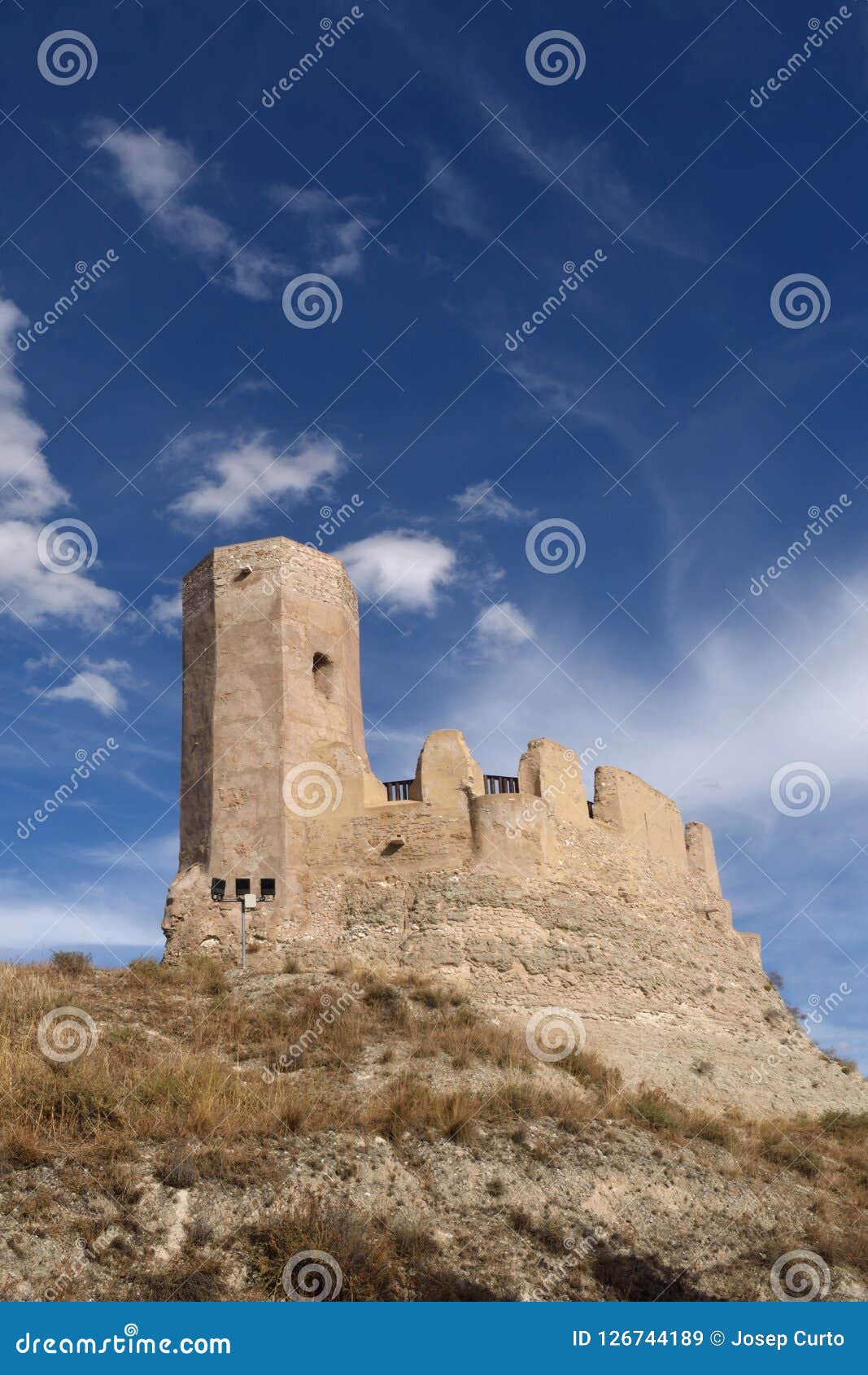 castle of ayab in calatayud, zaragoza province, aragon, spain