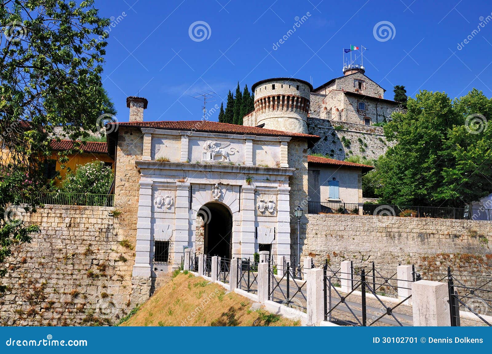 castle of brescia, italy