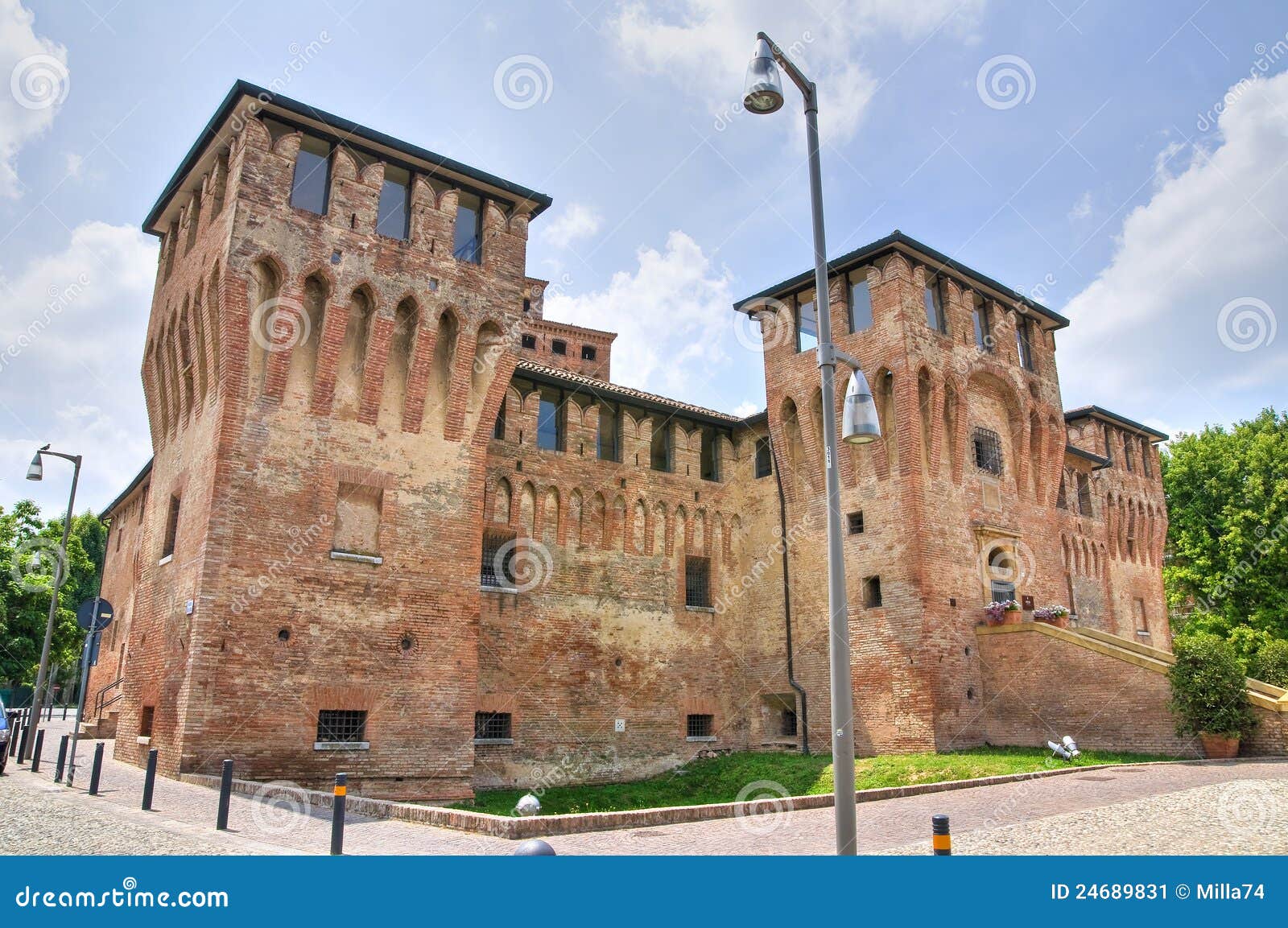 Castle of Cento. Emilia-Romagna. Italy Stock Image - Image of blue,  building: 24689831, image size:1600x1153
