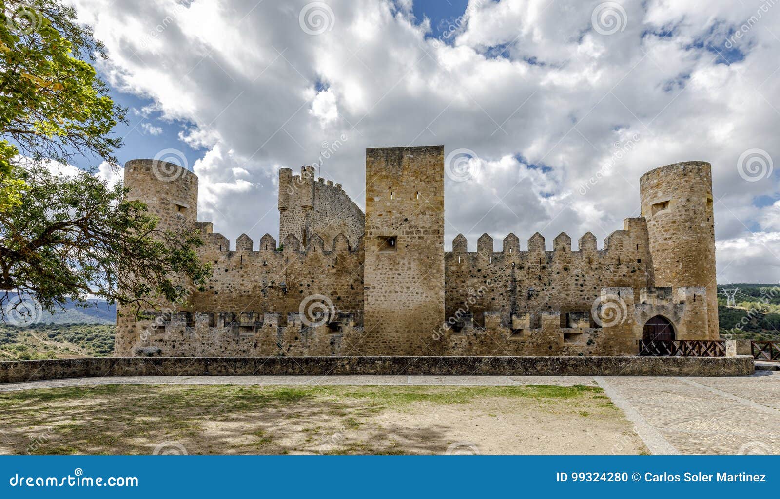 castle of the city of frias burgos, spain