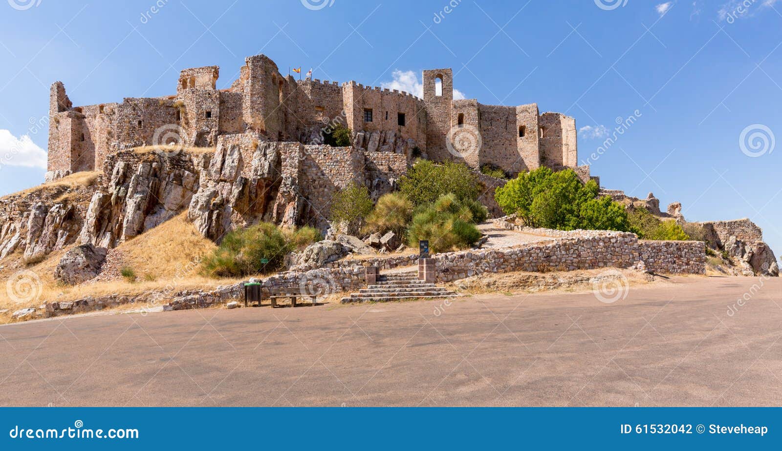 castle and convent of calatrava la nueva in spain