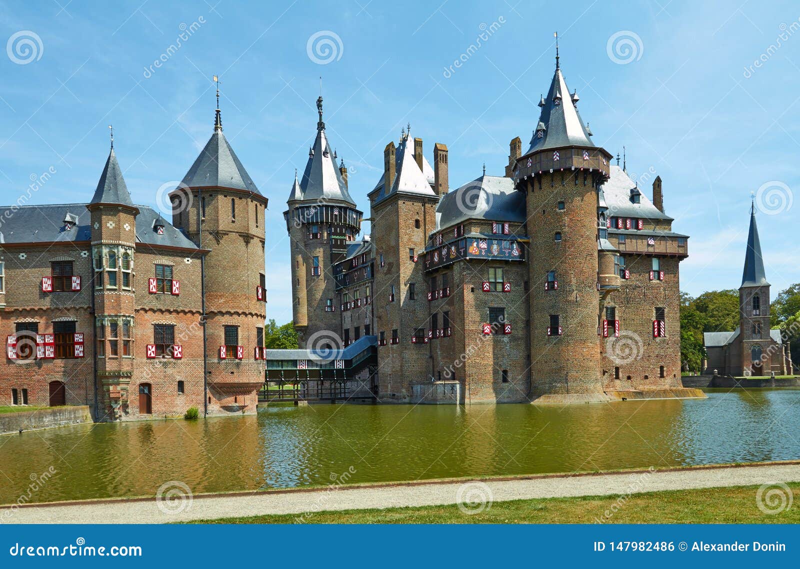 Castle De Haar is Located, in the Province of Utrecht Photo Image nature, medieval: 147982486