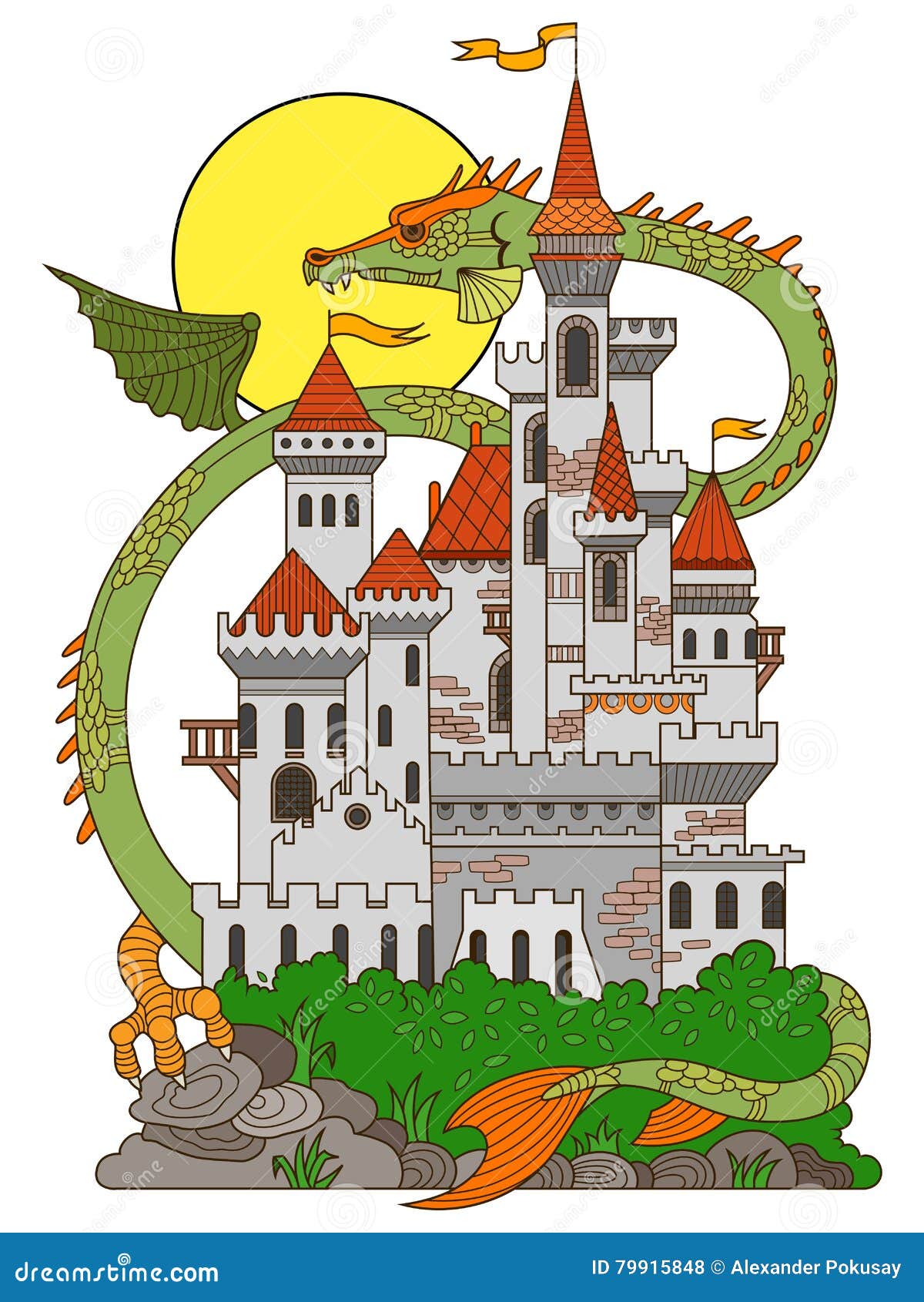 Castle Dragon Cartoon Stock Illustrations 1 780 Castle Dragon Cartoon Stock Illustrations Vectors Clipart Dreamstime