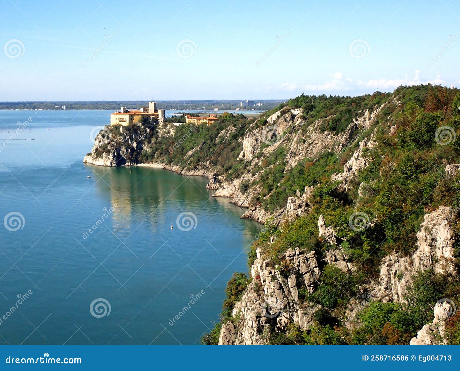 Castello Di Duino Duino, Italy Stock Photo Image of green, italian