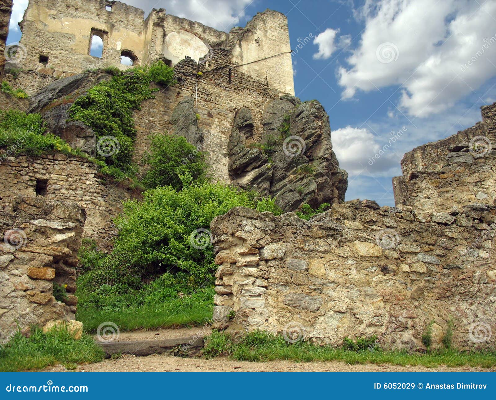Castle fortress stock image. Image of durnstein, castle 6052029