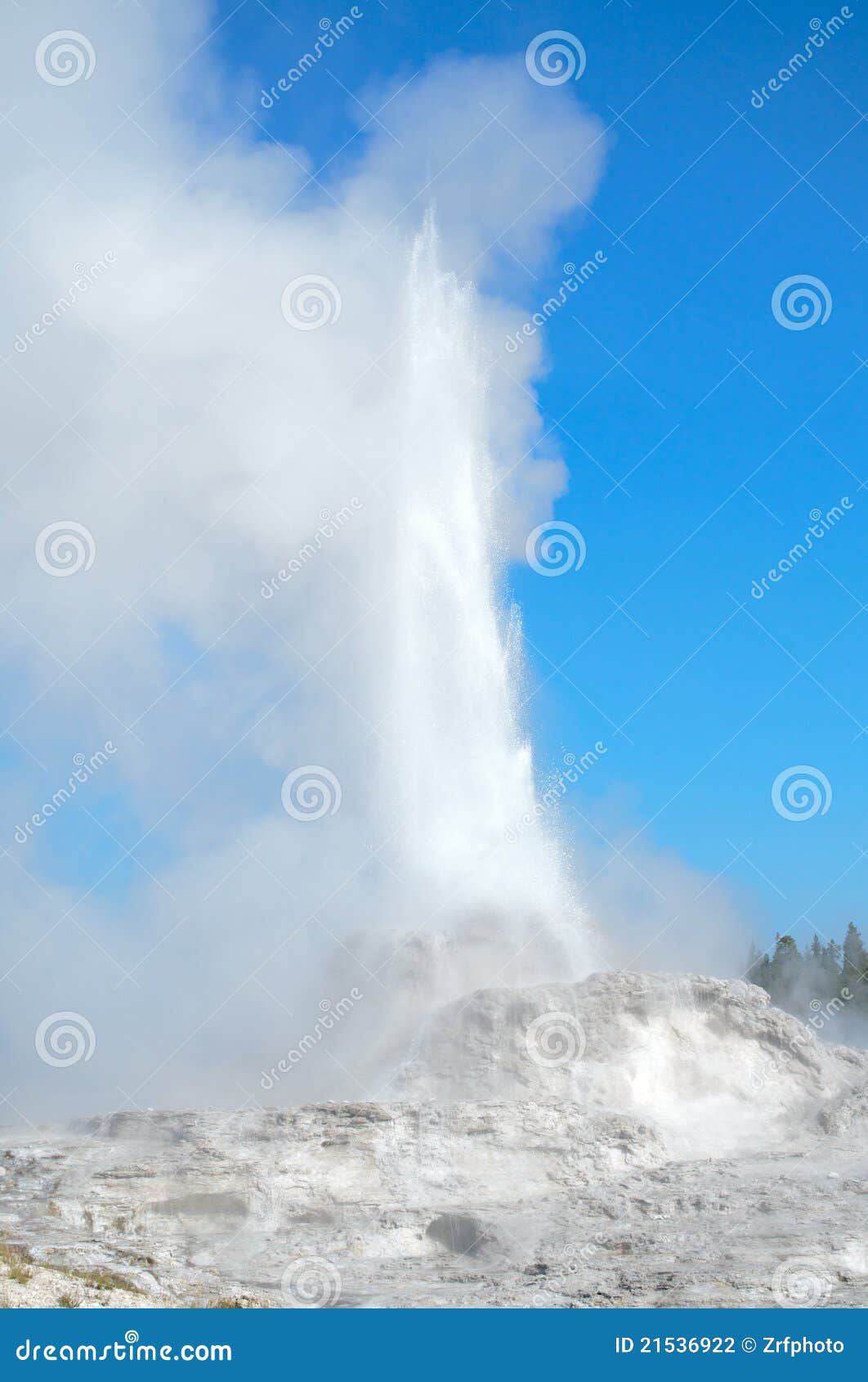 castle geyser erupting