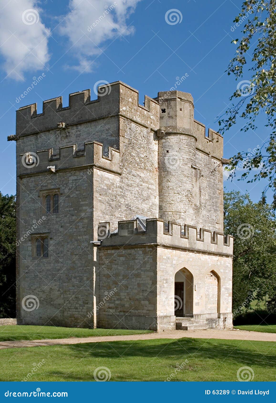 Castle keep stock image. Image of crenelations, history 63289