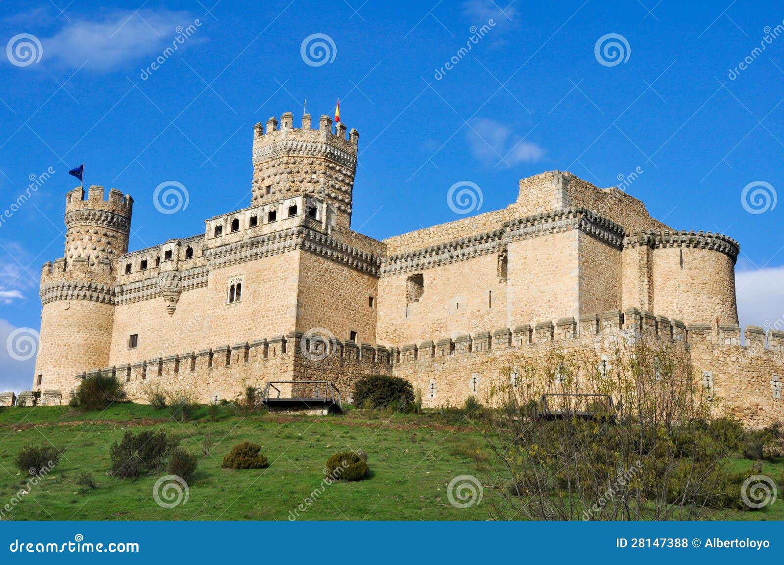 castle of manzanares el real, madrid, spain