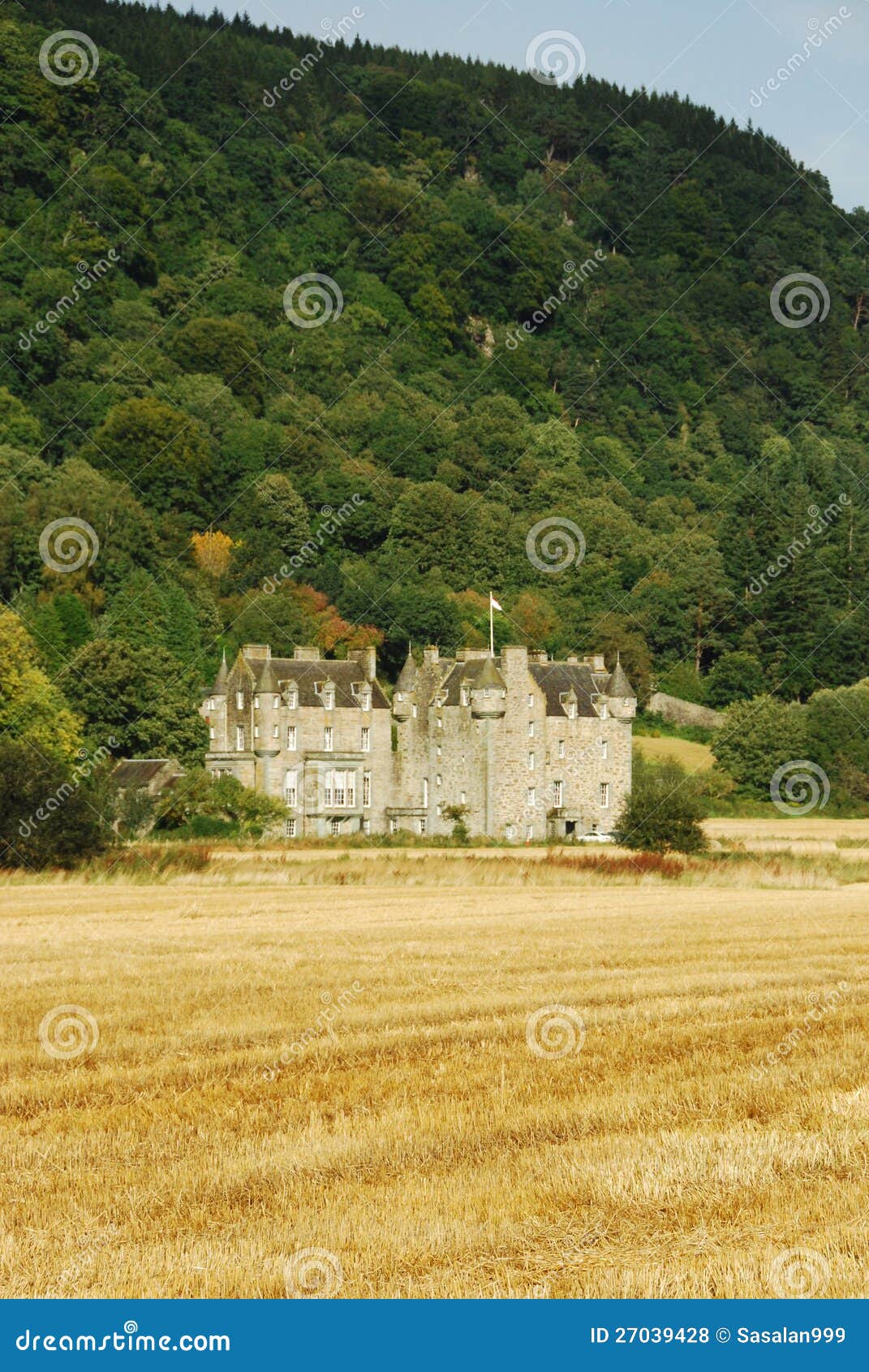 Castle Menzies, Weem stock photo. Image of grain, weem 27039428
