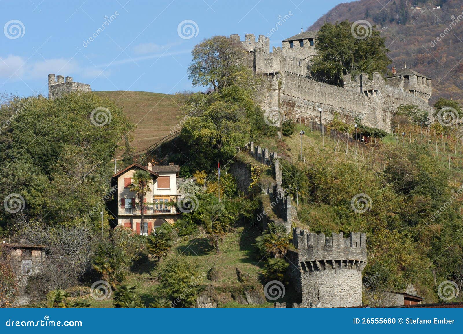 castle montebello at bellinzona